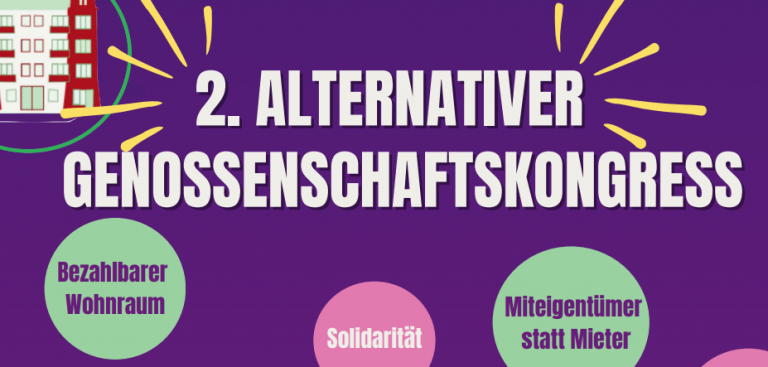 Hinweis zum Genossenschaftskongress für bezahlbaren Wohnraum