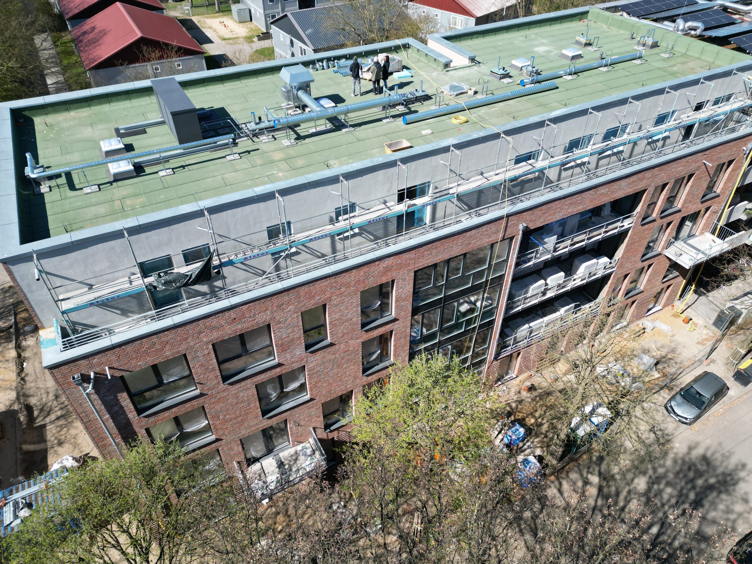 Sanitas19 GmbH_Zusatzfoto Baugemeinschaft Sanitas 19 Blick von oben aufs Haus 1